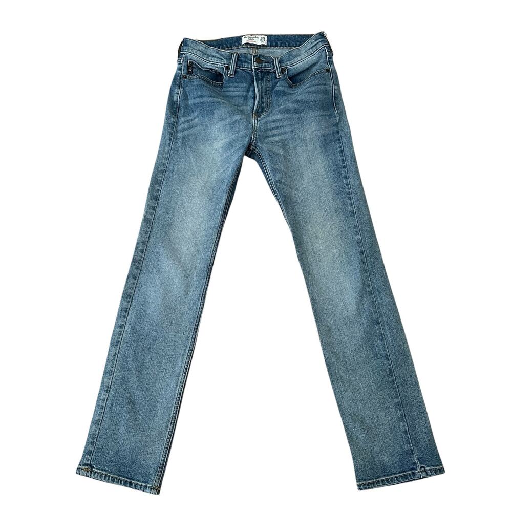 Abercrombie Kids Skinny 5 Pocket Design Light Wash Blue Jeans Size Slim 15/16 - Picture 3 of 9